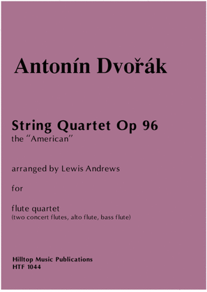 Book cover for American Quartet arr. two concert flutes, alto flute and bass flute