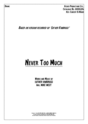 Book cover for Never Too Much