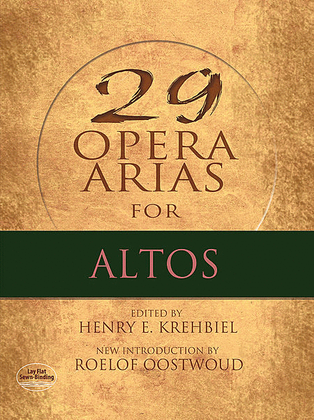 Book cover for Twenty-Nine Opera Arias for Altos