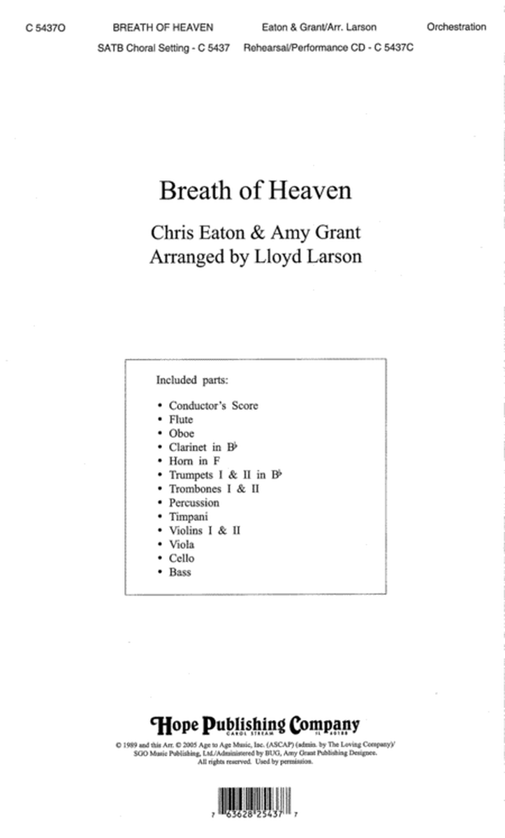 Breath of Heaven (Mary's Song) image number null