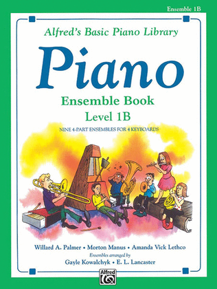 Book cover for Alfred's Basic Piano Course Ensemble Book, Level 1B