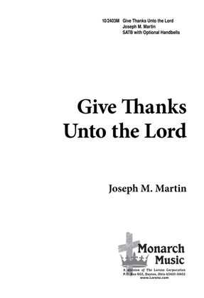 Book cover for Give Thanks Unto the Lord