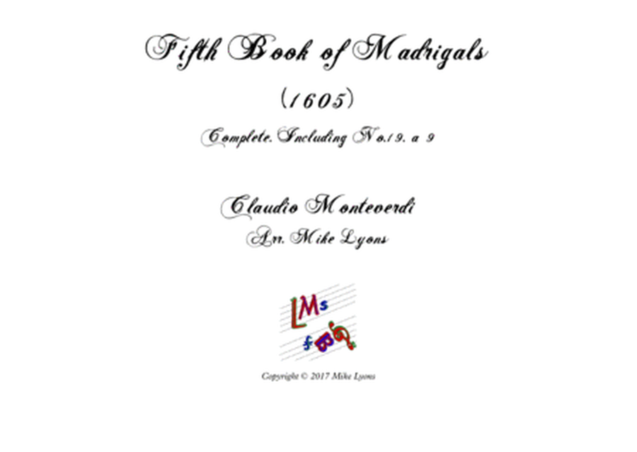 Monteverdi - The Fifth Book of Madrigals (1605) - Complete