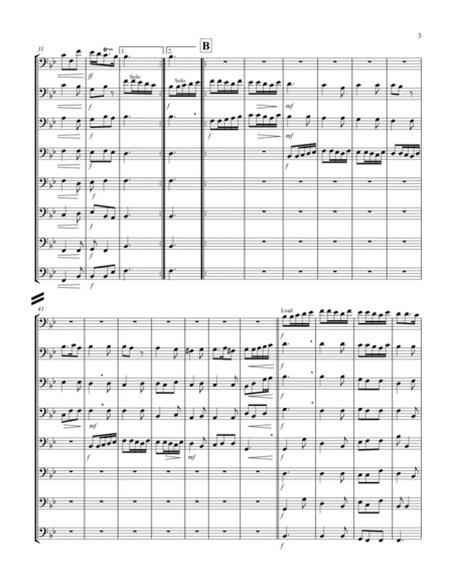 Allegro (from "Sonata for Trumpet") (Bb) (Trombone Octet) image number null