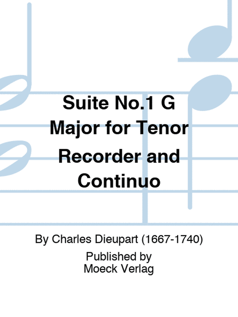 Suite No.1 G Major for Tenor Recorder and Continuo