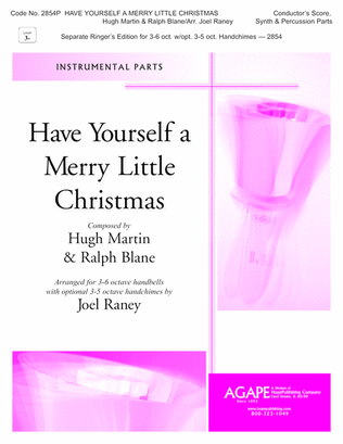 Book cover for Have Yourself A Merry Little Christmas-Cond's Sc, Synth & Perc-Digital Download