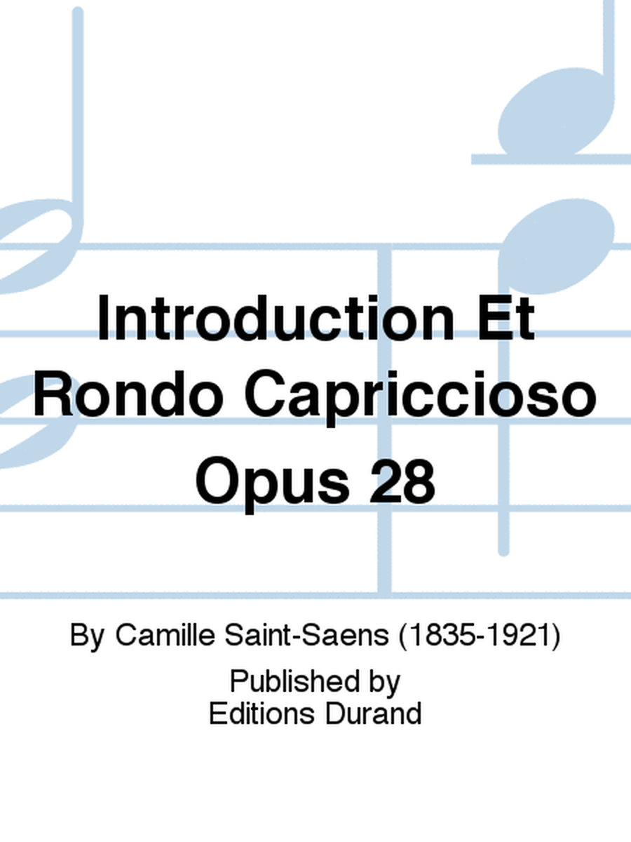 Introduction Et Rondo Capriccioso Opus 28