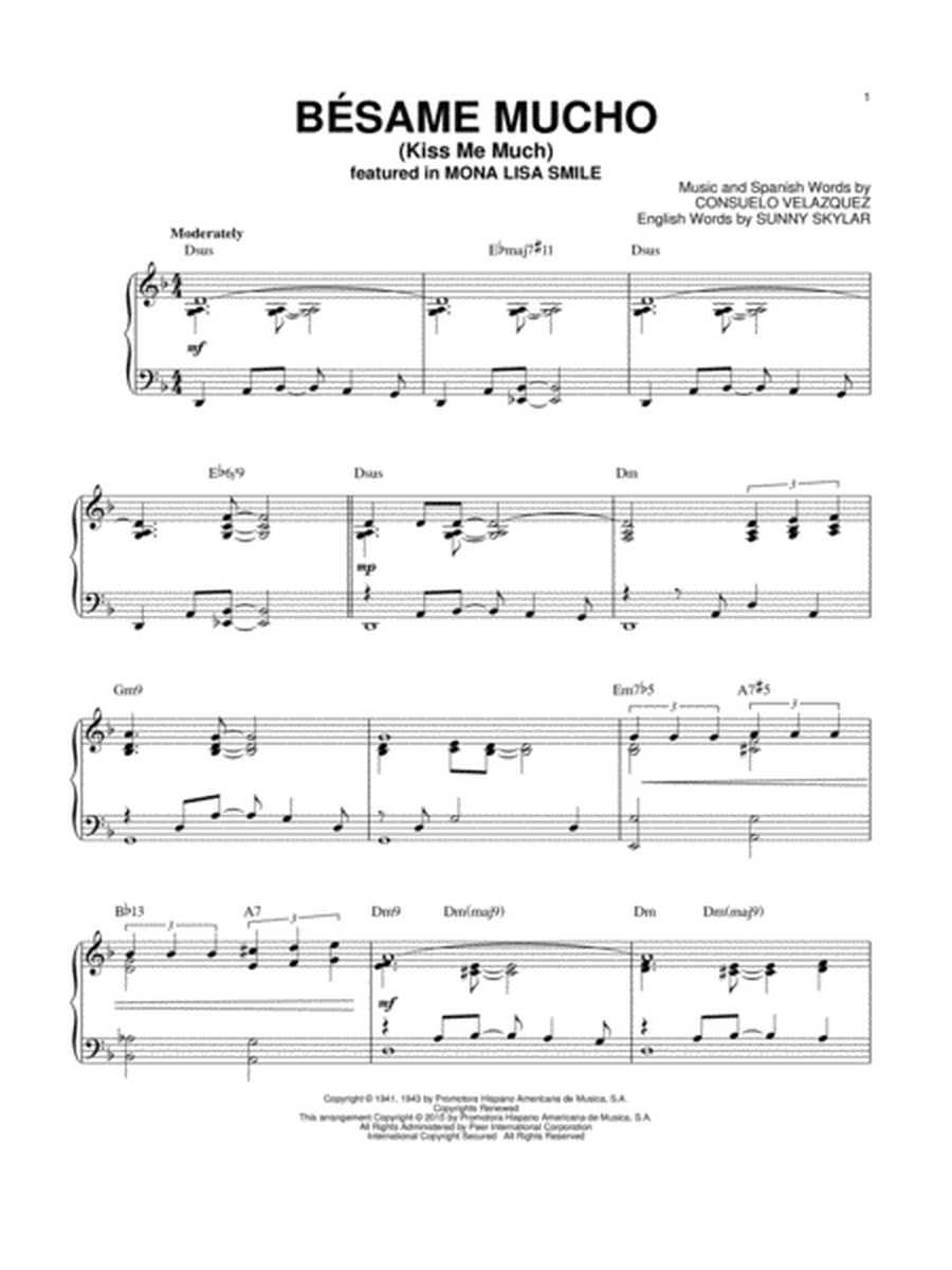 Bésame Mucho (Kiss Me Much) [Jazz version] (arr. Brent Edstrom)