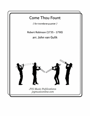 Book cover for Come Thou Fount - Trombone Quartet