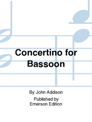 Book cover for Concertino For Bassoon