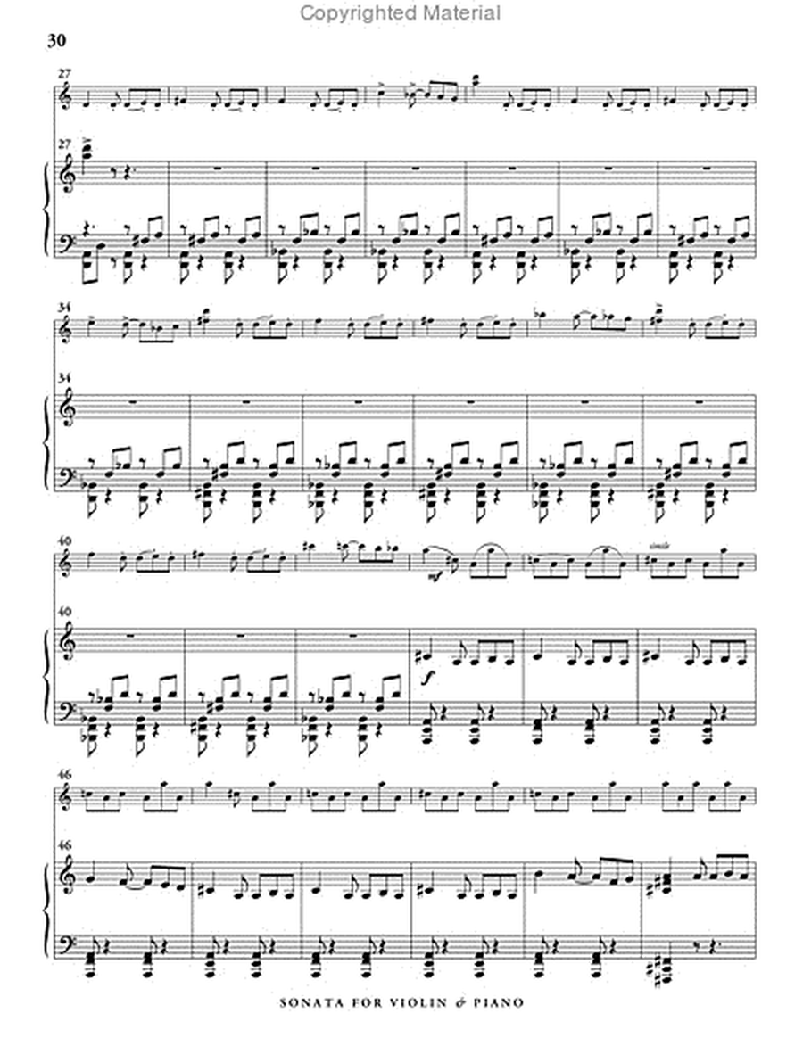 Sonata for Violin and Piano (score & 1 part) image number null