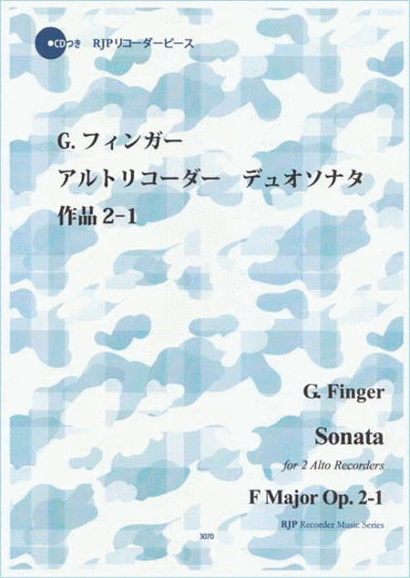 Sonata for 2 Alto Recorders F Major, Op. 2-1
