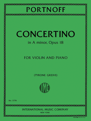 Concertino In A Minor, Opus 18