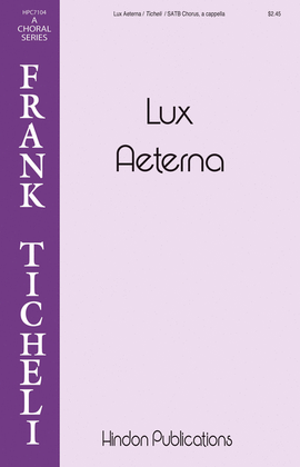 Book cover for Lux Aeterna