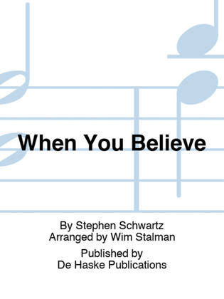 Book cover for When You Believe