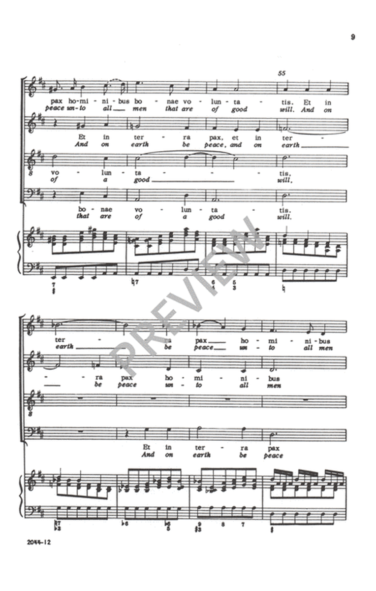 Et In Terra Pax - SATB