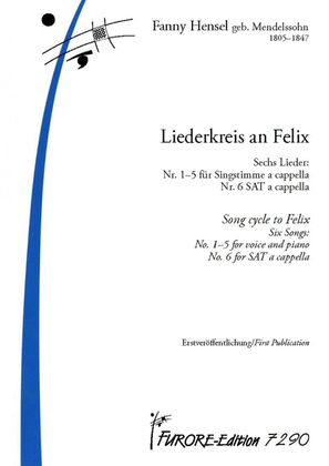 Book cover for Liederkreis an Felix
