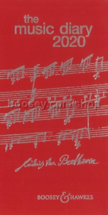 Book cover for Boosey & Hawkes Music Diary 2020 Red