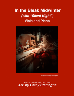 Book cover for In the Bleak Midwinter (with “Silent Night”) Viola and Piano