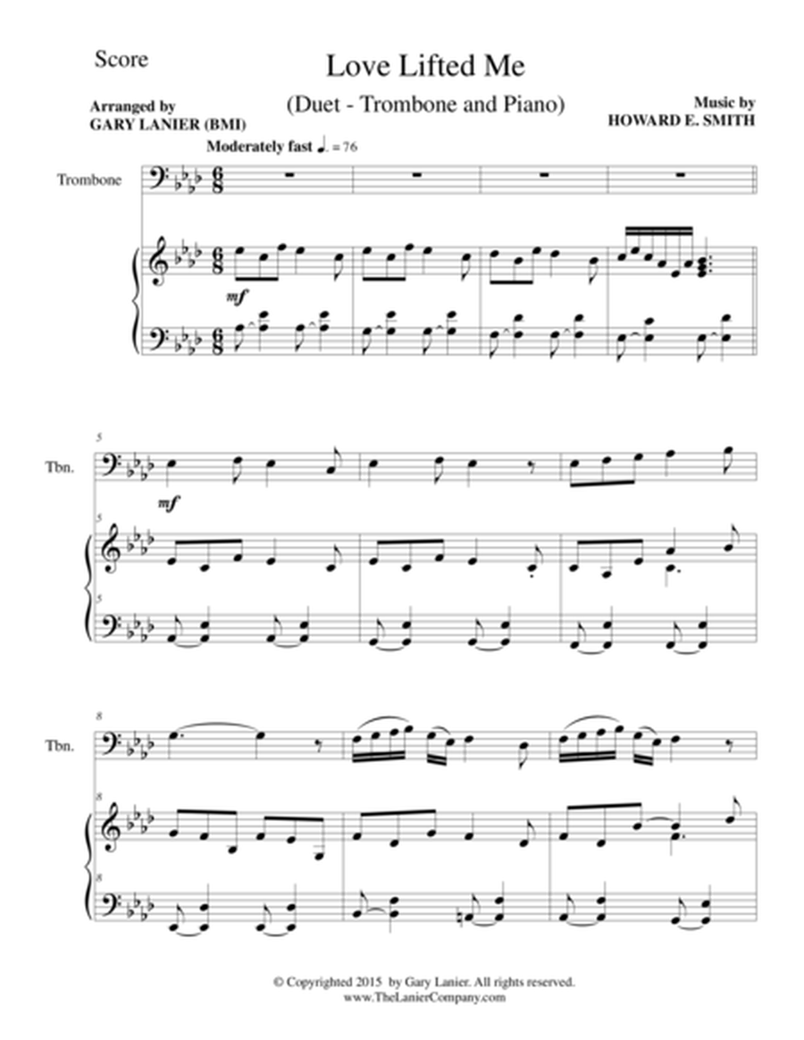 Gary Lanier: 3 GOSPEL HYMNS, SET III (Duets for Trombone & Piano) image number null