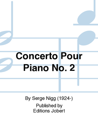 Book cover for Concerto pour piano No. 2