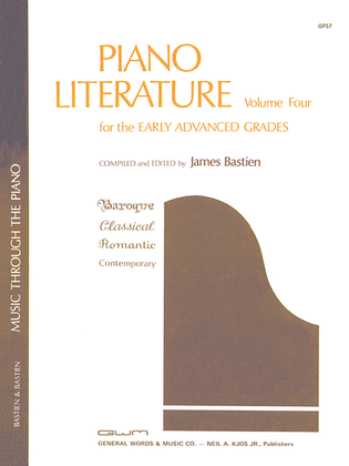 Book cover for Piano Literature, Volume 4