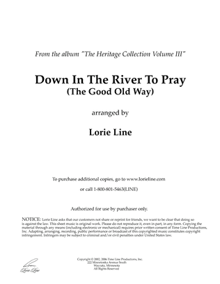 Book cover for Down In The River To Pray