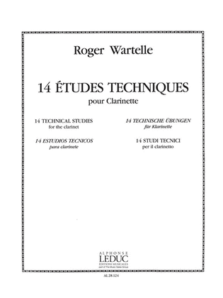 Book cover for 14 Etudes Techniques (clarinet Solo)
