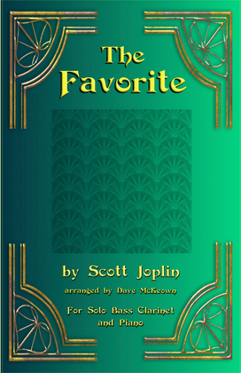 Book cover for The Favorite for solo Bass Clarinet and Piano