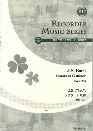 Book cover for Sonata in G minor, BWV1034