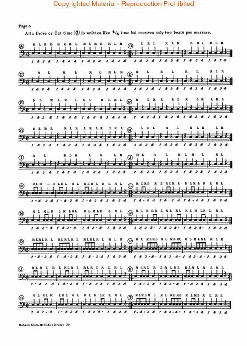 Rubank Elementary Method - Drums