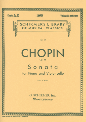 Book cover for Sonata in G Minor, Op. 65