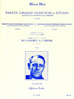 Book cover for Thirty Great Exercises or Studies - Book 1