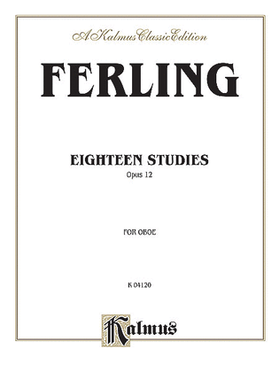 Book cover for Eighteen Studies, Op. 12