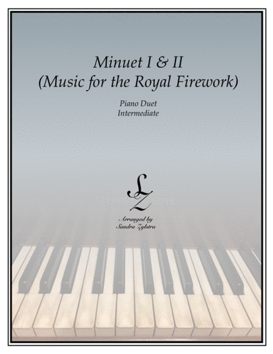 Minuet I & II -Music for Royal Fireworks (1 piano, 4 hand duet) image number null