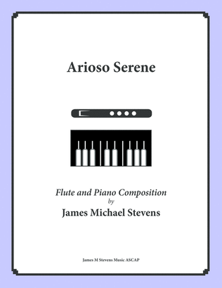 Book cover for Arioso Serene - Flute & Piano
