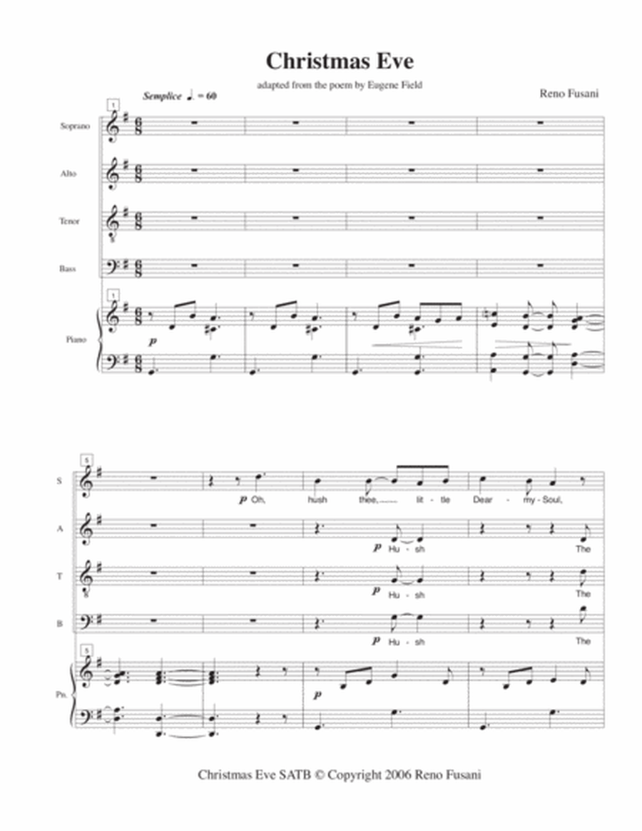 Christmas Eve (SATB) image number null