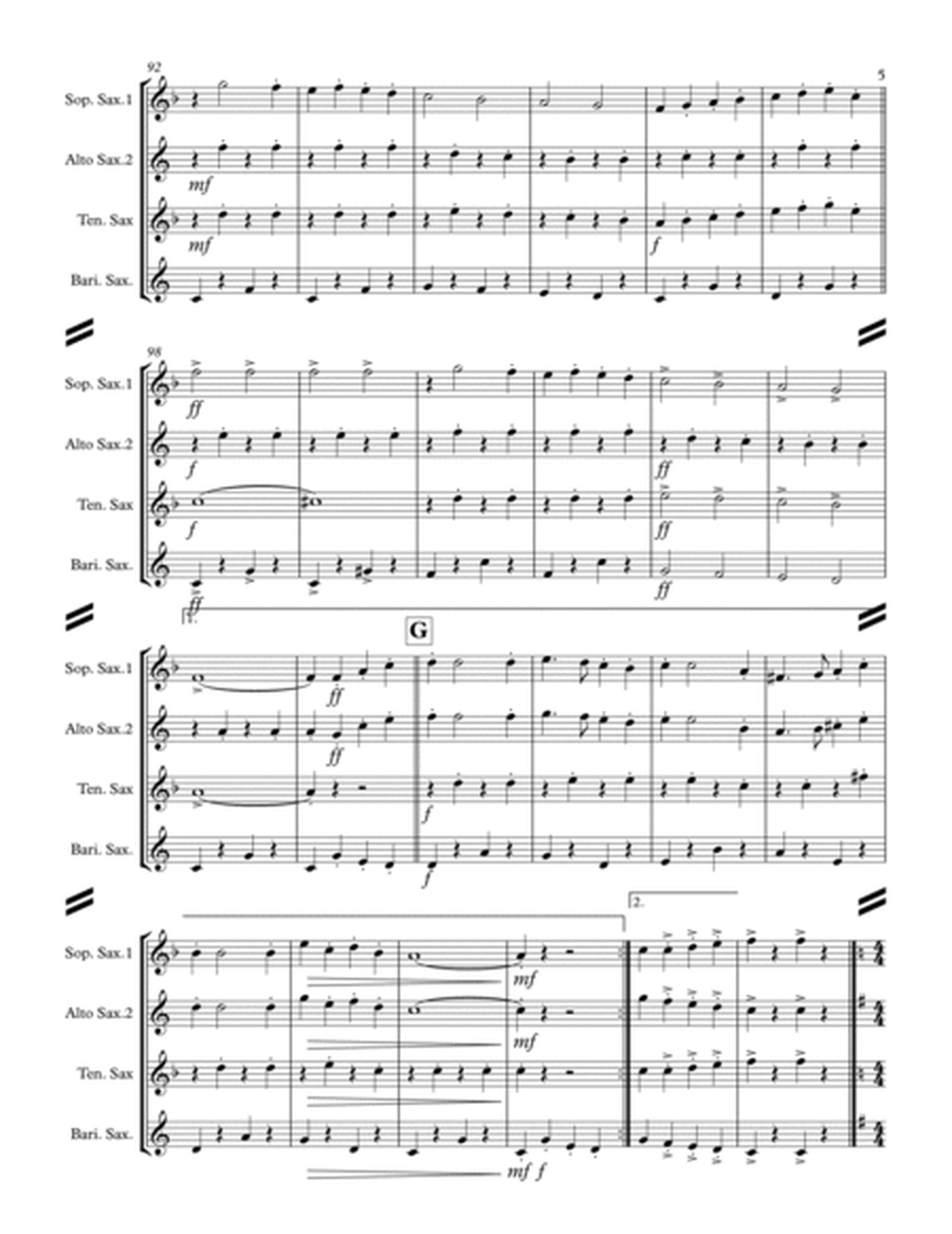 Traditional Jewish Folksongs (for Saxophone Quartet SATB or AATB) image number null