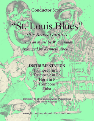 Book cover for St. Louis Blues (for Brass Quintet)