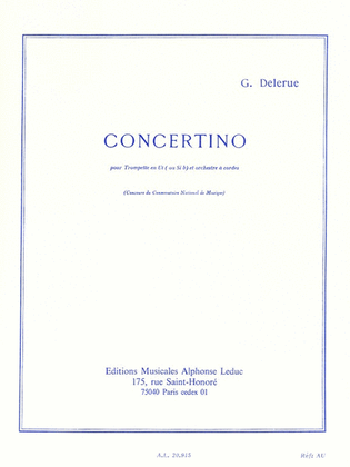 Book cover for Concertino for Trumpet