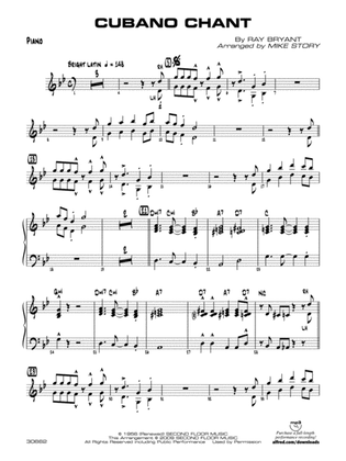 Cubano Chant: Piano Accompaniment