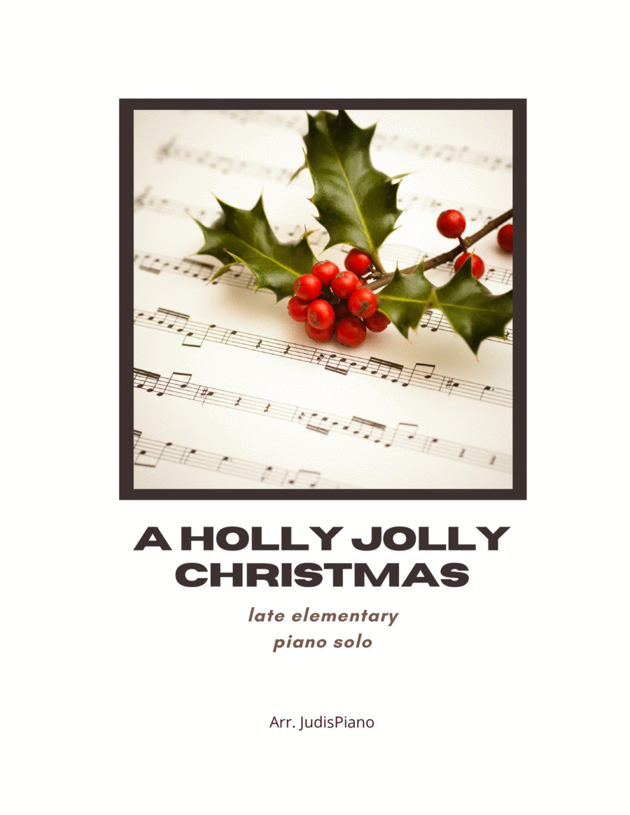 A Holly Jolly Christmas - easy piano solo image number null