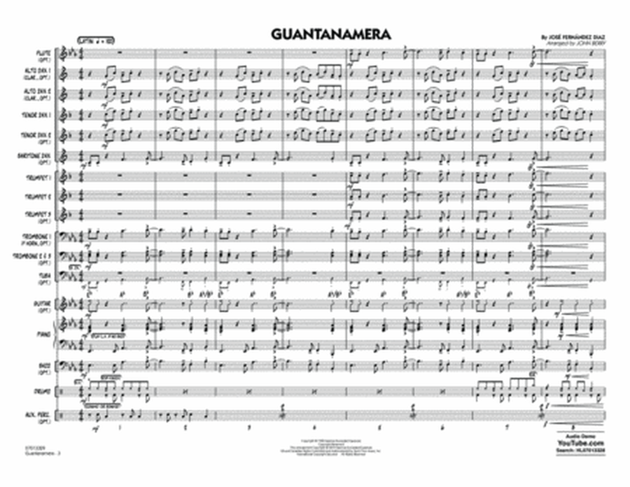 Guantanamera (arr. John Berry) - Conductor Score (Full Score)