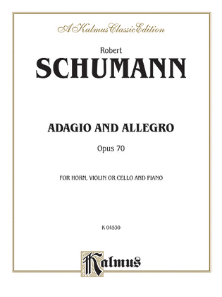 Book cover for Adagio and Allegro, Op. 70