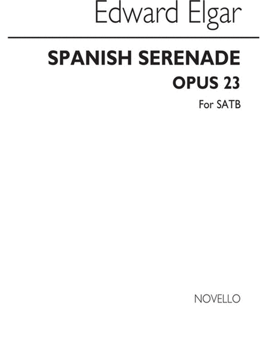 Spanish Serenade 89 23 Satb