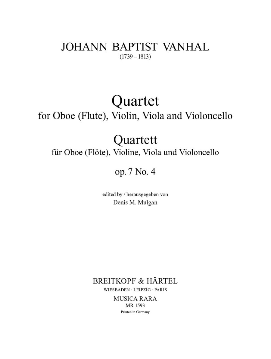 Quartett op. 7/4