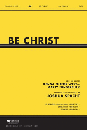 Book cover for Be Christ - Anthem