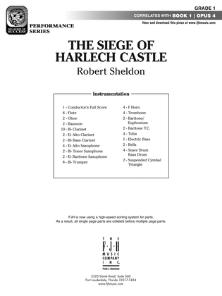 Book cover for The Siege of Harlech Castle: Score