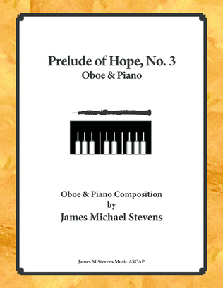 Book cover for Prelude of Hope, No. 3, Oboe & Piano