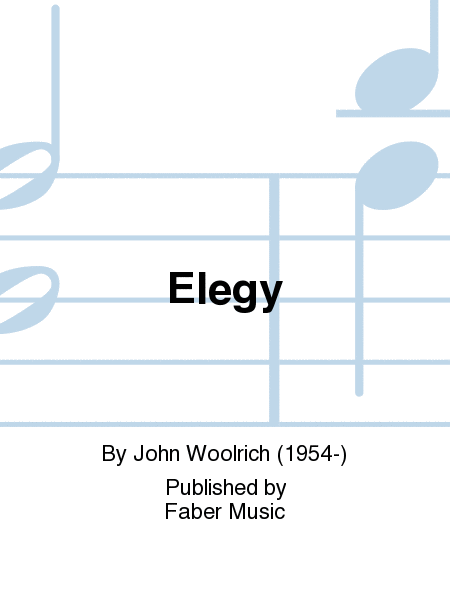 Woolrich, /Elegy. Cello And Piano (